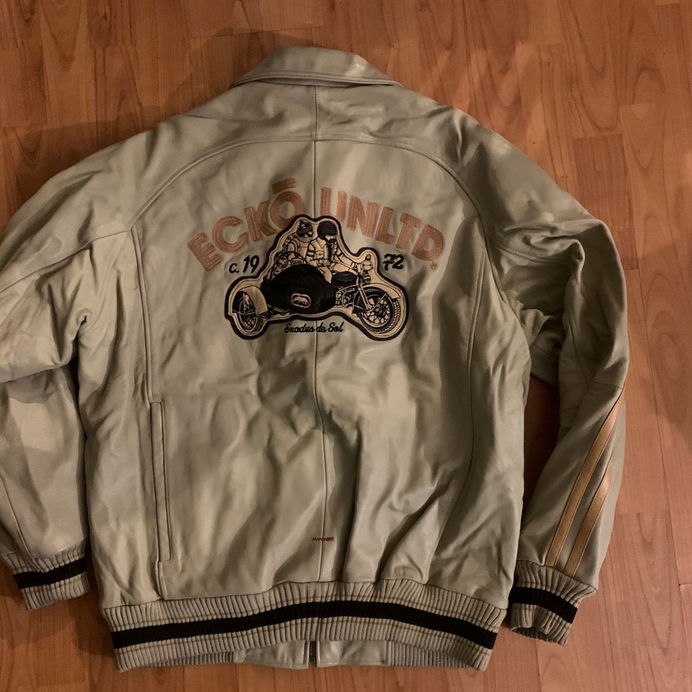 Marc Ecko Leather Varsity Jacket - image 6